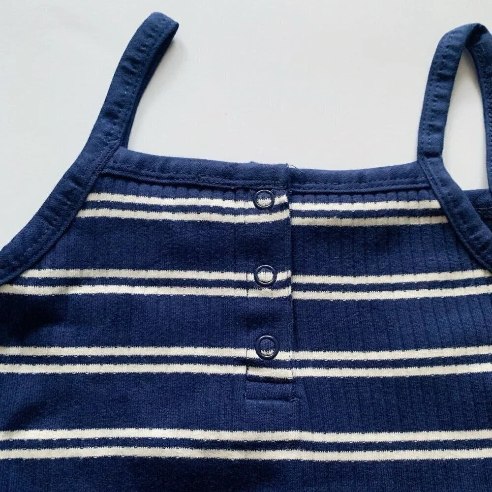 NEW Hanna Andersson Girl Striped Cami Fit & Flare Dress 8 years 130 cm